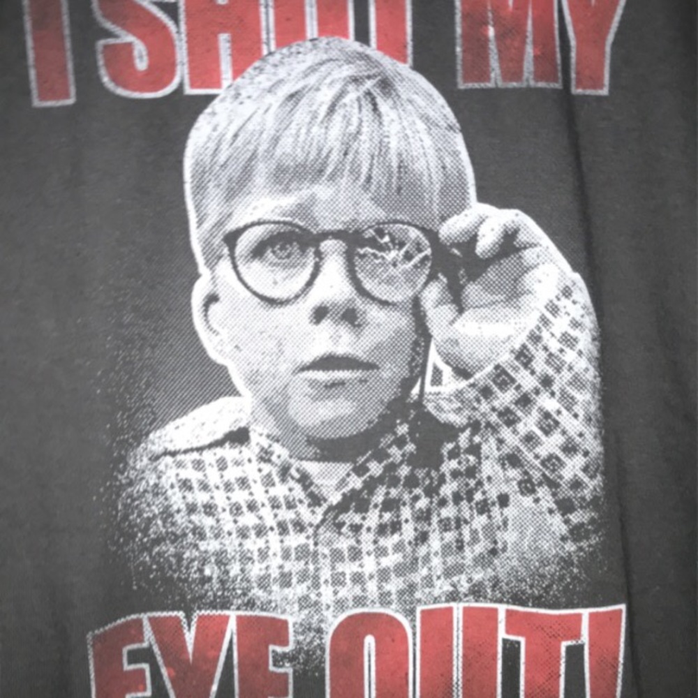 A Christmas Story - Black tshirt - Large